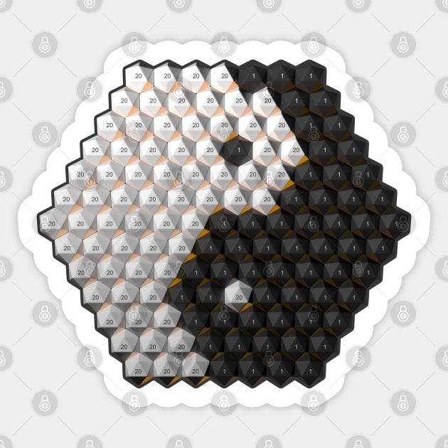 d20 Zen Sticker by CCDesign